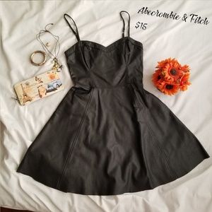 Faux Leather Dress